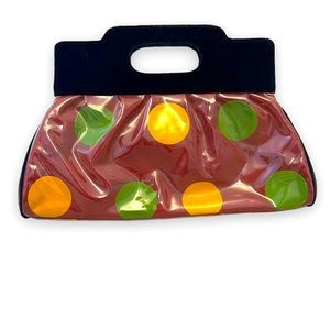 Vintage Polka Dot Clutch
